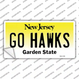 Go Hawks New Jersey NJ Novelty Sticker Decal