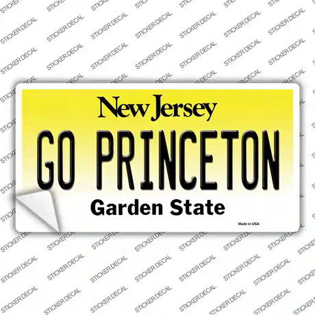 Go Princeton NJ Novelty Sticker Decal