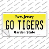 New Jersey Go Tigers NJ Novelty Sticker Decal