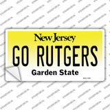 Go Rutgers NJ Novelty Sticker Decal