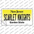 Scarlet Knights NJ Novelty Sticker Decal