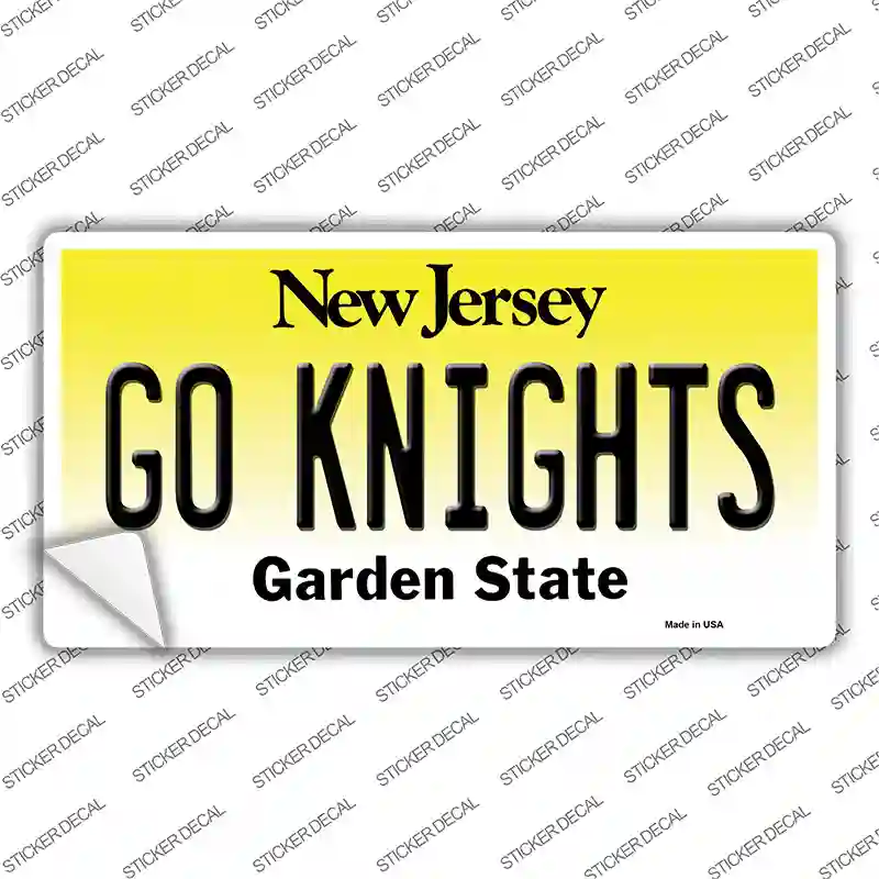 Go Knights New Jersey NJ Novelty Sticker Decal