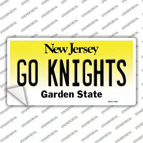 Go Knights New Jersey NJ Novelty Sticker Decal
