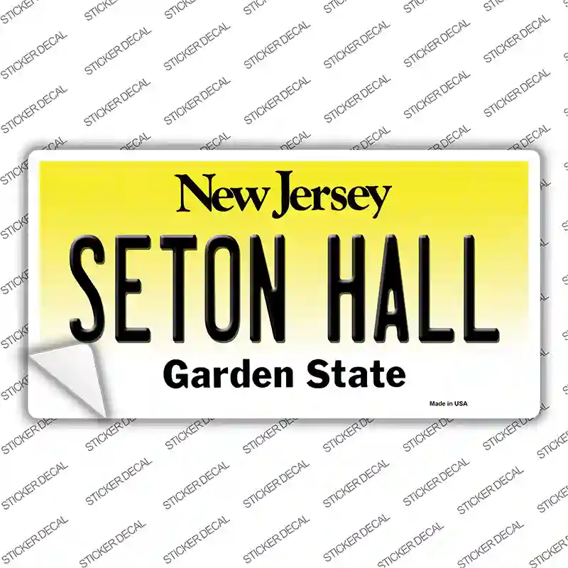 Seton Hall NJ Novelty Sticker Decal