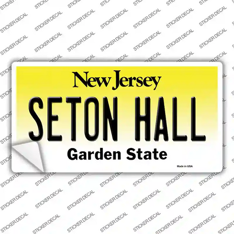 Seton Hall NJ Novelty Sticker Decal