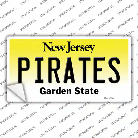 Pirates NJ Novelty Sticker Decal