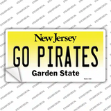 Go Pirates NJ Novelty Sticker Decal