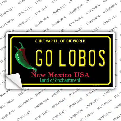 Go Lobos NM Novelty Sticker Decal