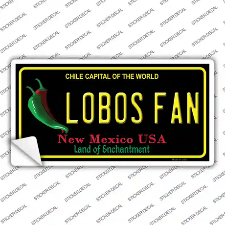 Lobos Fan NM Novelty Sticker Decal