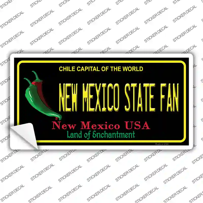 New Mexico State Fan NM Novelty Sticker Decal