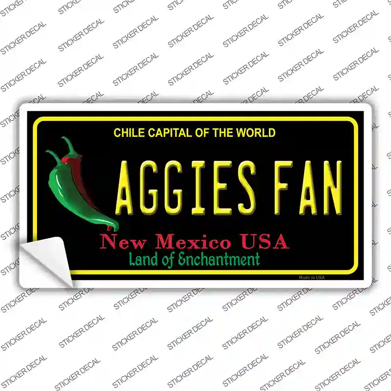Aggies Fan NM Novelty Sticker Decal