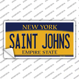 Saint Johns NY Novelty Sticker Decal