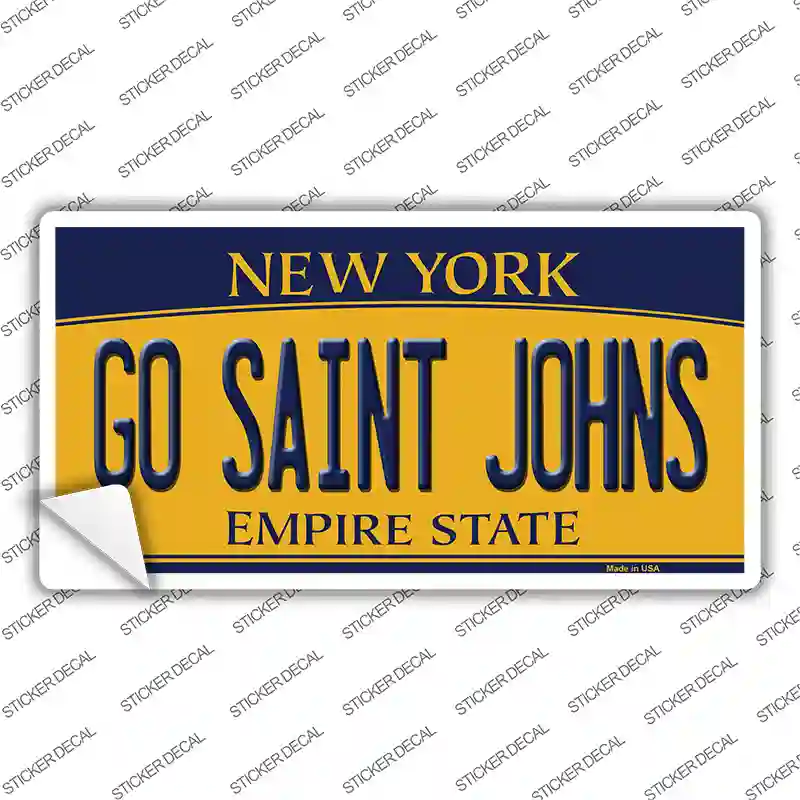 Go Saint Johns NY Novelty Sticker Decal