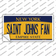 Saint Johns Fan NY Novelty Sticker Decal