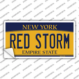Red Storm NY Novelty Sticker Decal