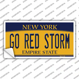 Go Red Storm NY Novelty Sticker Decal