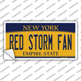 Red Storm Fan NY Novelty Sticker Decal