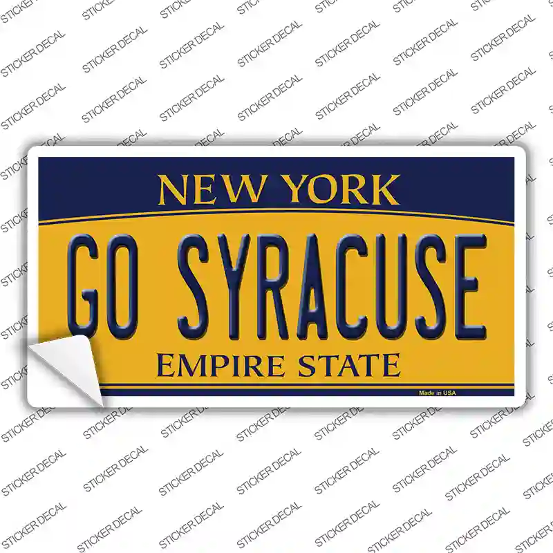 Go Syracuse NY Novelty Sticker Decal
