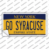 Go Syracuse NY Novelty Sticker Decal