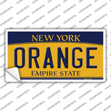 Orange NY Novelty Sticker Decal