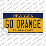 Go Orange NY Novelty Sticker Decal