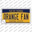 Orange Fan NY Novelty Sticker Decal
