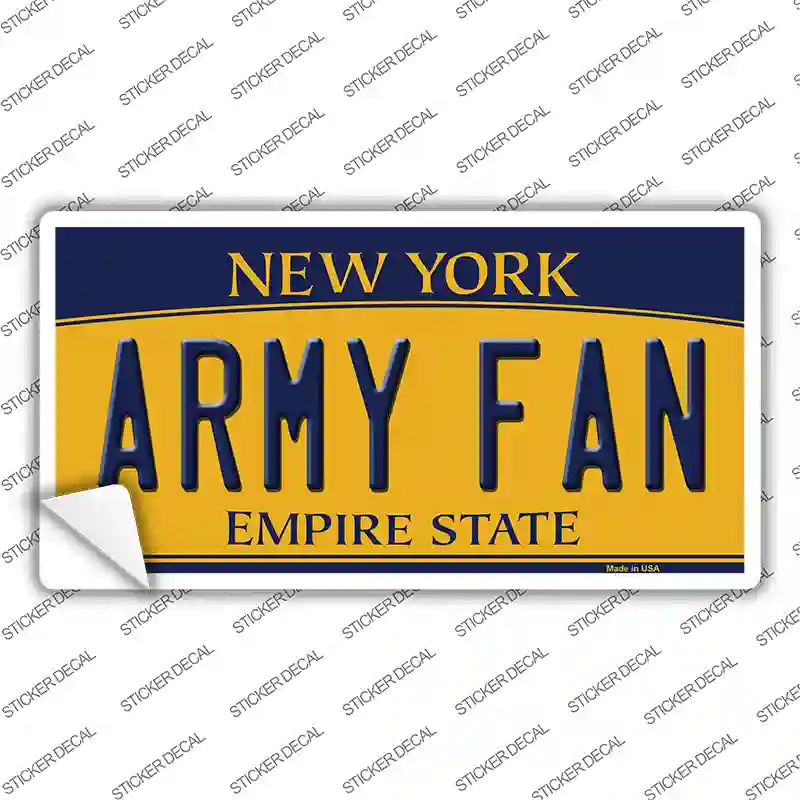 Army Fan NY Novelty Sticker Decal