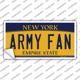 Army Fan NY Novelty Sticker Decal
