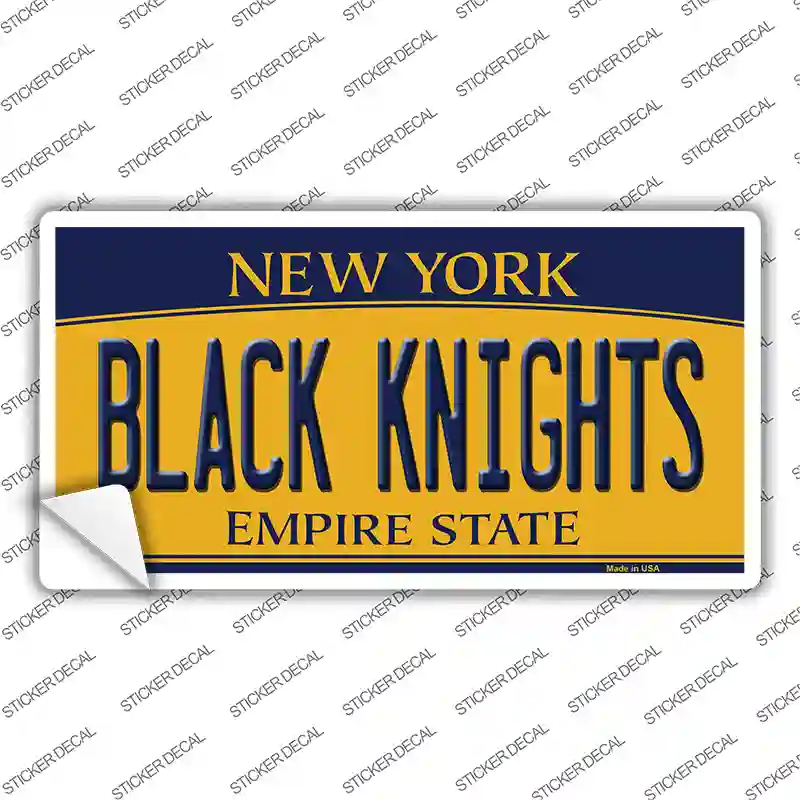 Black Knights NY Novelty Sticker Decal