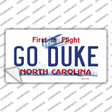 Go Duke NC Novelty Sticker Decal