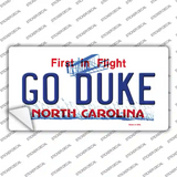 Go Duke NC Novelty Sticker Decal