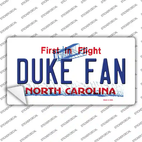 Duke Fan NC Novelty Sticker Decal