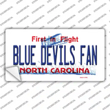 Blue Devils Fan NC Novelty Sticker Decal