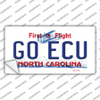 Go East Carolina Univ NC Novelty Sticker Decal