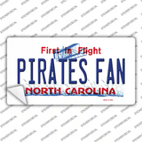 Pirates Fan NC Novelty Sticker Decal