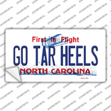Go Tar Heels NC Novelty Sticker Decal