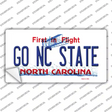 Go North Carolina State NC Novelty Sticker Decal