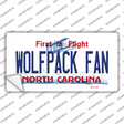 Wolfpack Fan NC Novelty Sticker Decal