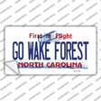Go Wake Forest NC Novelty Sticker Decal