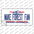 Wake Forest Fan NC Novelty Sticker Decal