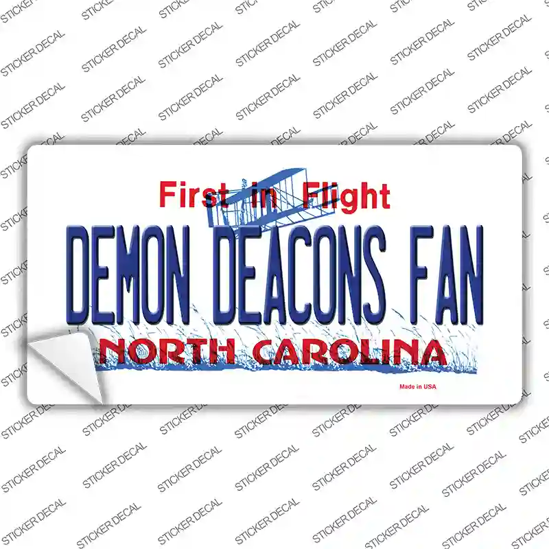 Demon Deacons Fan NC Novelty Sticker Decal