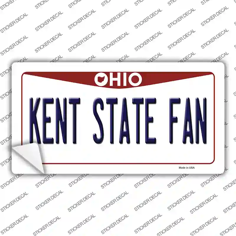 Kent State Fan OH Novelty Sticker Decal