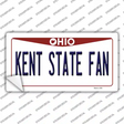 Kent State Fan OH Novelty Sticker Decal
