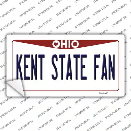 Kent State Fan OH Novelty Sticker Decal