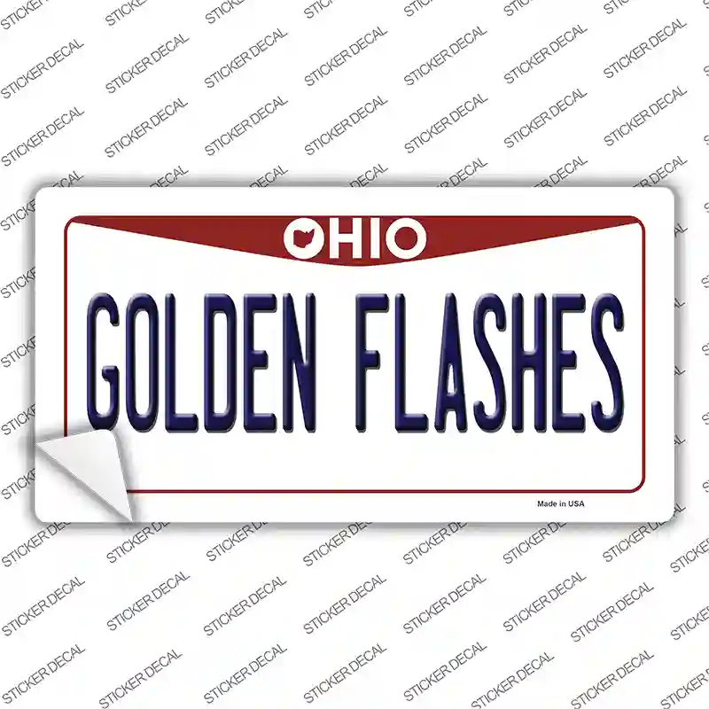 Golden Flashes OH Novelty Sticker Decal