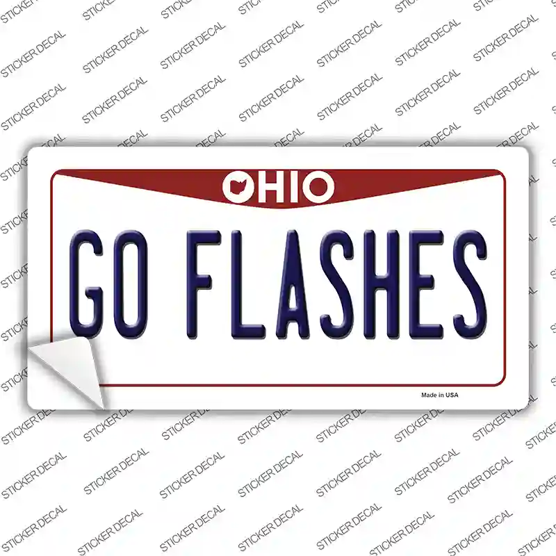 Go Flashes OH Novelty Sticker Decal