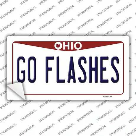 Go Flashes OH Novelty Sticker Decal