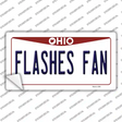 Flashes Fan OH Novelty Sticker Decal