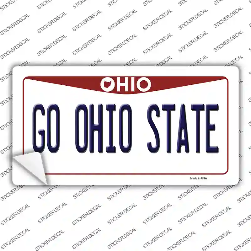 Go Ohio State OH Novelty Sticker Decal