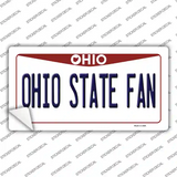 Ohio State Fan OH Novelty Sticker Decal